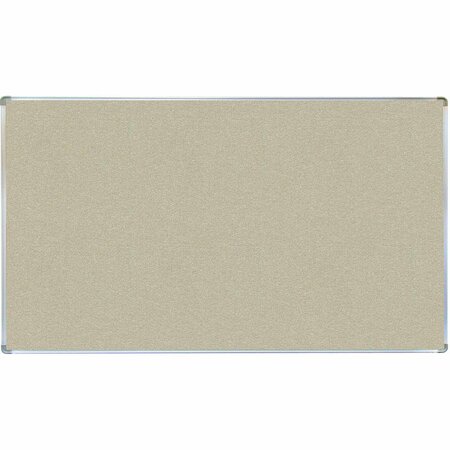 AARCO VIC Cork Bulletin Board with Euroframe Design 48"x72" Oyster Shell ERC4872206